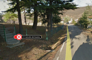 la zona in cui è avvenuto l'incidente