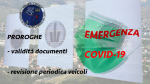 POLIZIA LOCALE proroga documenti e revisione veicoli
