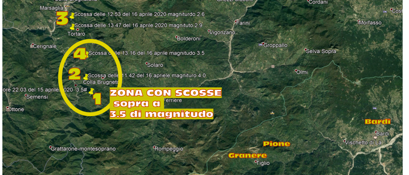 terremoti localizzazione