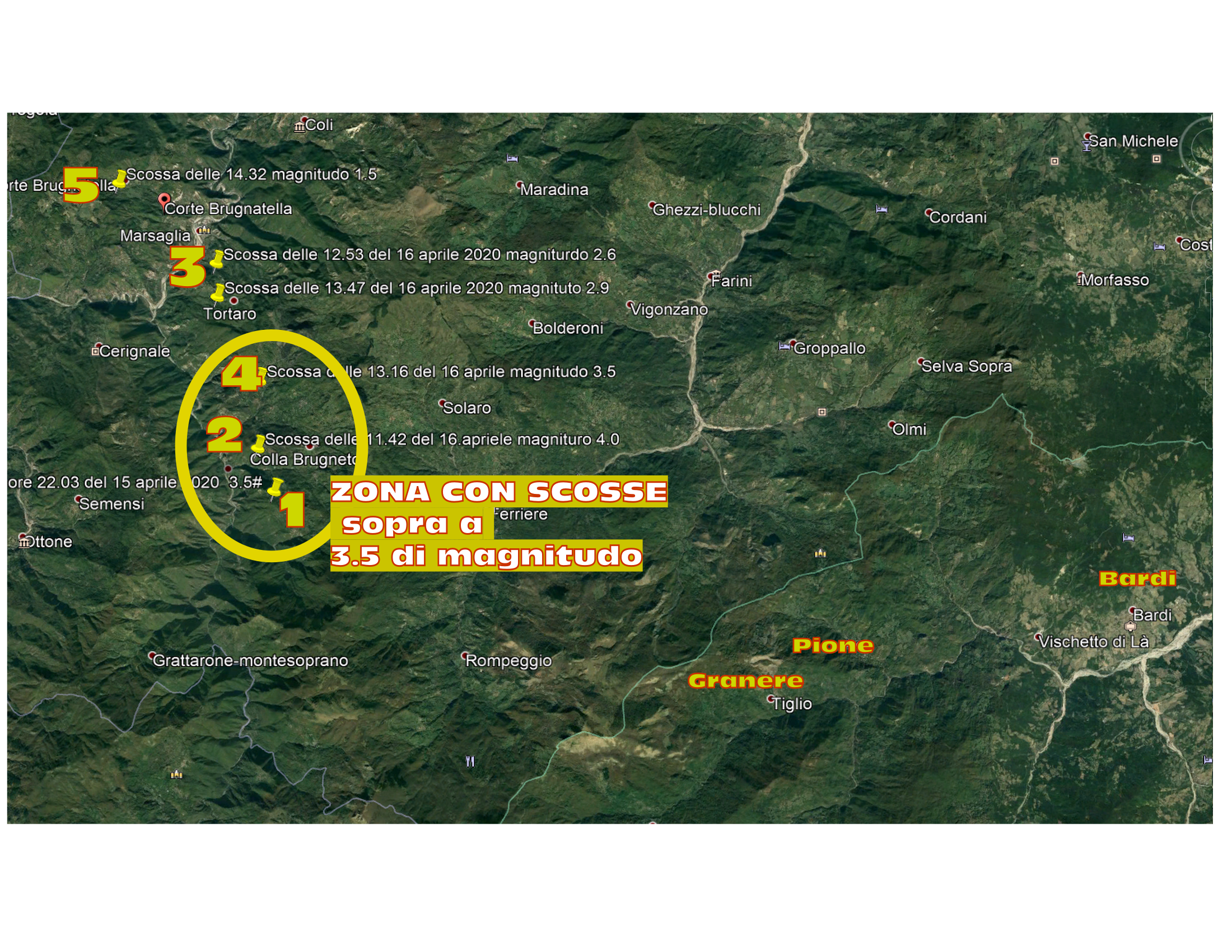 terremoti localizzazione