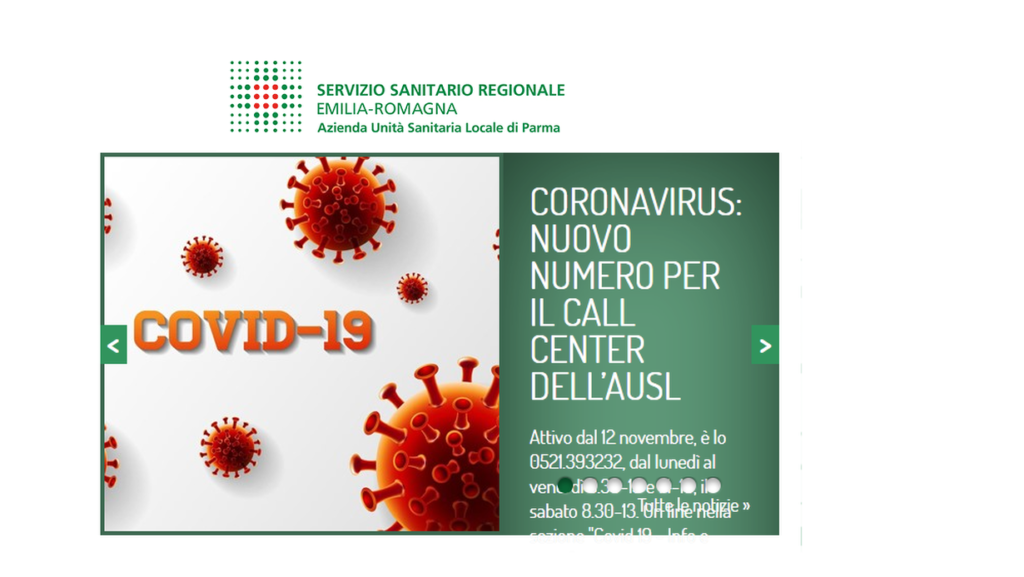 cambio numero tel ausl covid
