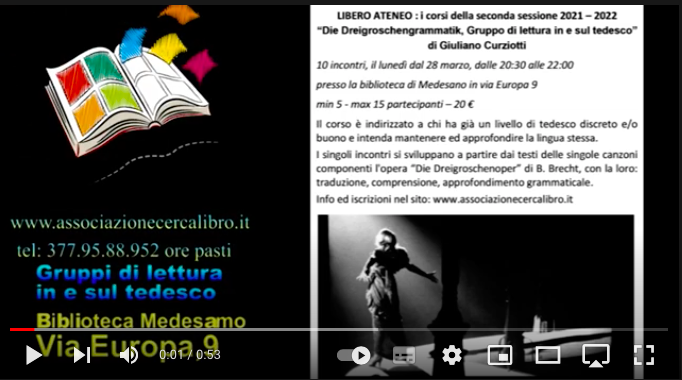 letture tedesco libero ateneo