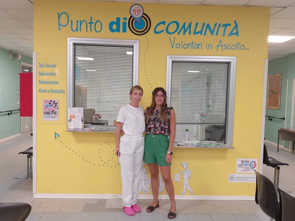 da sx case manager Veronica Galeotti e ass. sociale Clarissa Zanichelli
