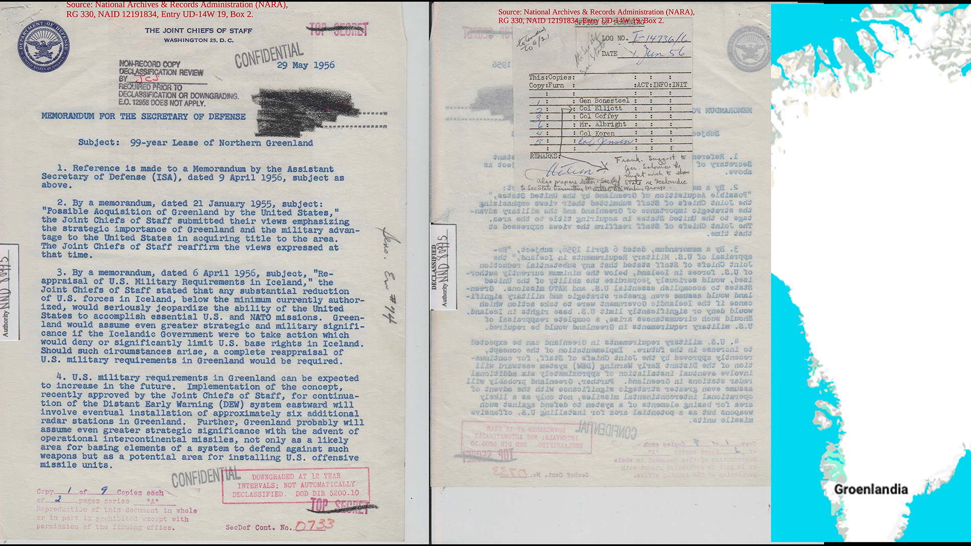 Groenlandia CJCS Recommends Purchasing 1956