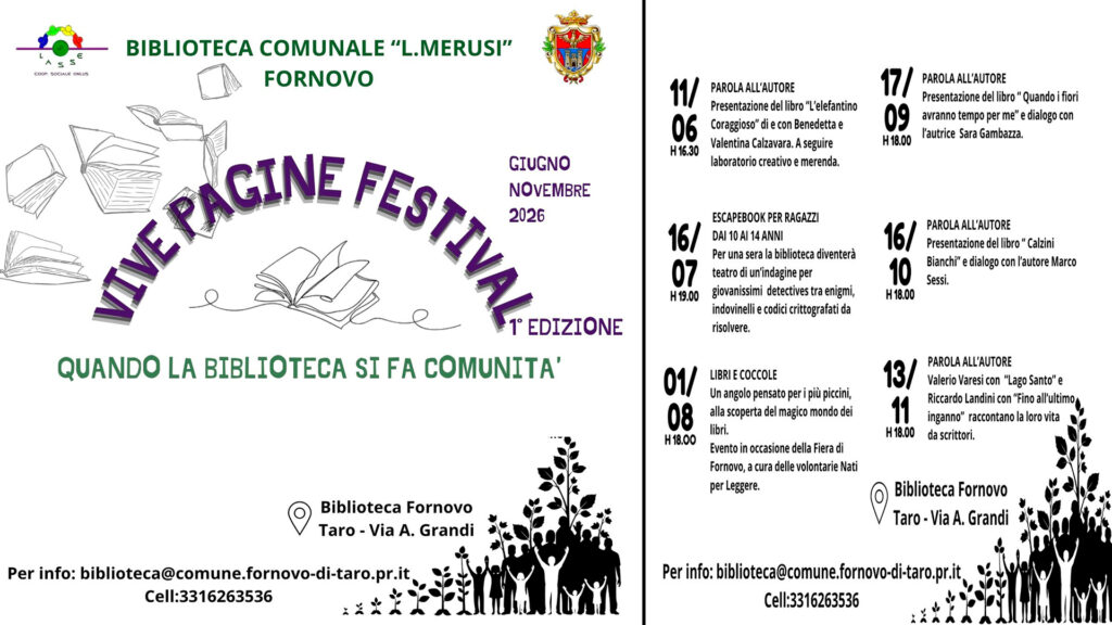 VIVE PAGINE FESTIVAL 2026