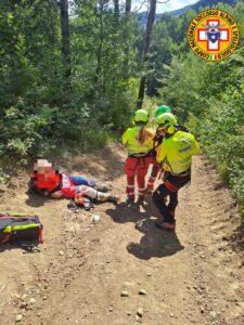 Corniglio soccorso un biker
